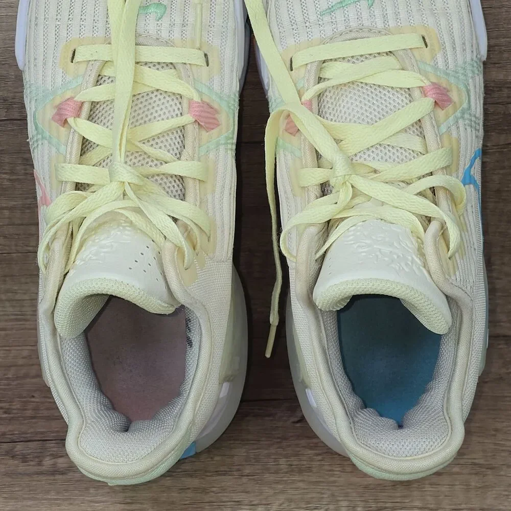 Nike LeBron Witness 6 Easter Men's Size 9.5 Light Yellow Shoes CZ4052-103 READ